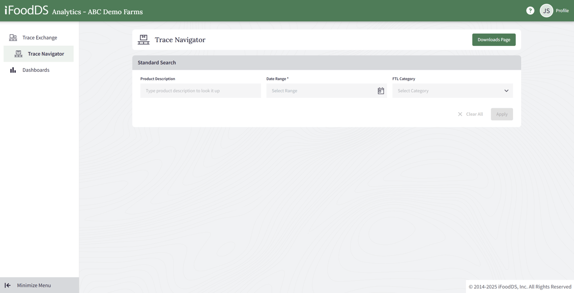 How to Access Trace Navigator and generate a FDA Sortable Spreadsheet
